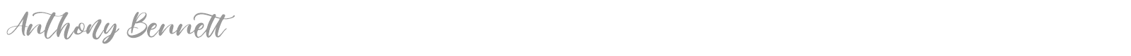 Anthony Bennett font preview